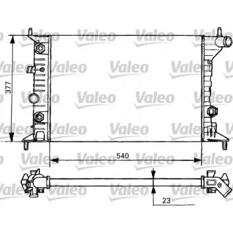 Radiateur, refroidissement du moteur VALEO 731393 pour OPEL VECTRA 2.2 i 16V - 147cv