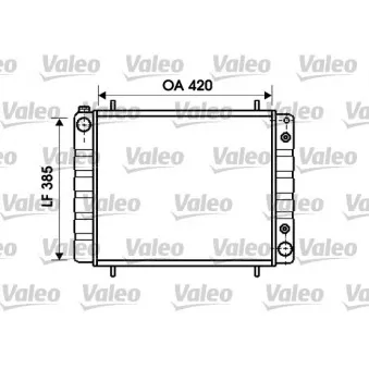 Radiateur, refroidissement du moteur VALEO OEM btp1823