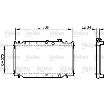 Radiateur, refroidissement du moteur VALEO 731417