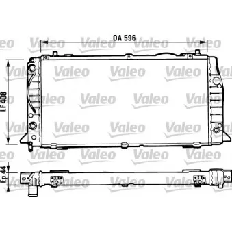 Radiateur, refroidissement du moteur VALEO OEM 8A0121251A