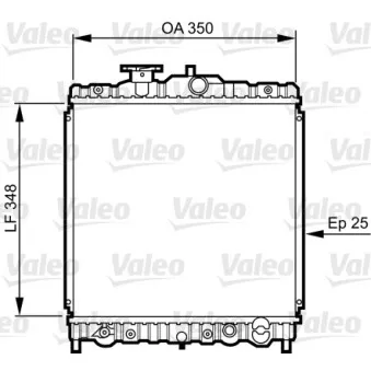 Radiateur, refroidissement du moteur VALEO OEM 19010P7G902