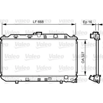 Radiateur, refroidissement du moteur VALEO 731467