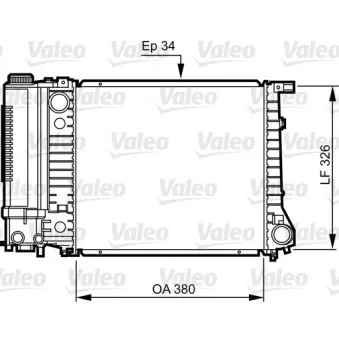 Radiateur, refroidissement du moteur VALEO OEM 17111719024