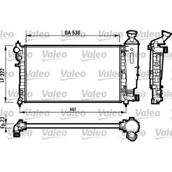 Radiateur, refroidissement du moteur VALEO OEM BSG 70-520-021