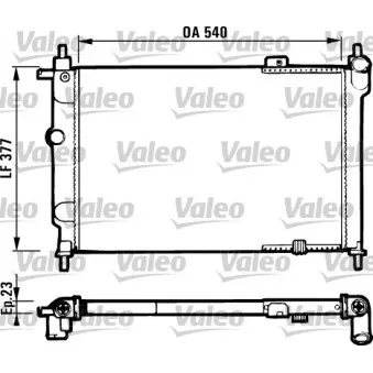 VALEO 731551 - Radiateur, refroidissement du moteur