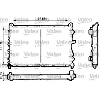 Radiateur, refroidissement du moteur VALEO 731589