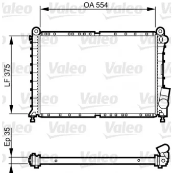 Radiateur, refroidissement du moteur VALEO 731593
