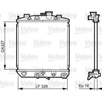 Radiateur, refroidissement du moteur VALEO 731623