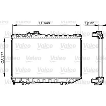 Radiateur, refroidissement du moteur VALEO 731715