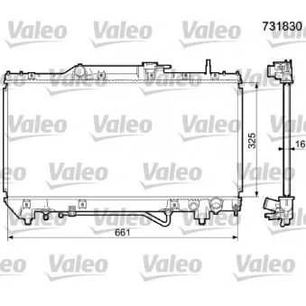 Radiateur, refroidissement du moteur VALEO OEM 1640074790