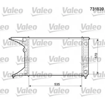 Radiateur, refroidissement du moteur VALEO OEM 52463044