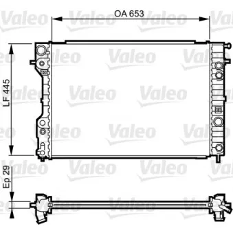 Radiateur, refroidissement du moteur VALEO OEM 1300165