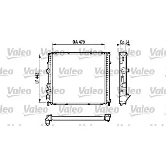 Radiateur, refroidissement du moteur VALEO OEM 7701352898