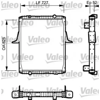 Radiateur, refroidissement du moteur VALEO OEM 5001847841