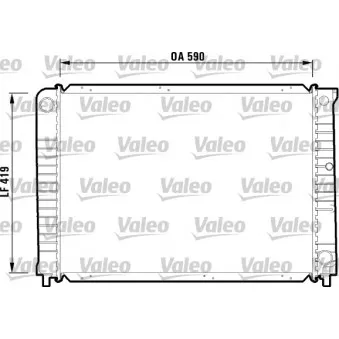 Radiateur, refroidissement du moteur VALEO OEM 8603901