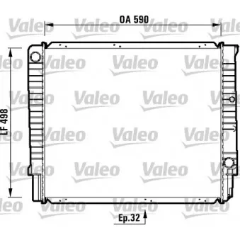 Radiateur, refroidissement du moteur VALEO OEM 8603906