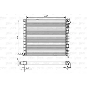 Radiateur, refroidissement du moteur VALEO OEM ESR4199