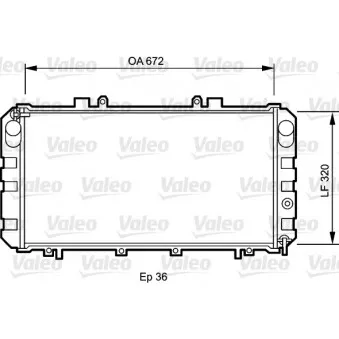 Radiateur, refroidissement du moteur VALEO 732416