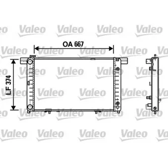 Radiateur, refroidissement du moteur VALEO 732454