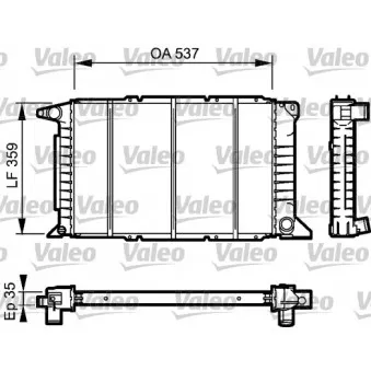 Radiateur, refroidissement du moteur VALEO 732497 pour FORD TRANSIT 2.5 DI - 116cv