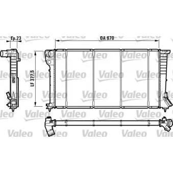 Radiateur, refroidissement du moteur VALEO OEM 009-017-0003