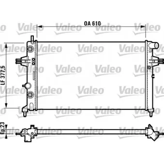 Radiateur, refroidissement du moteur VALEO 732549 pour OPEL ZAFIRA 2.2 - 150cv