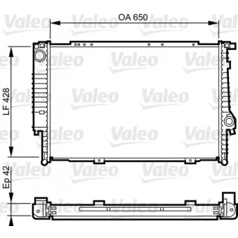 Radiateur, refroidissement du moteur VALEO OEM 17112244542
