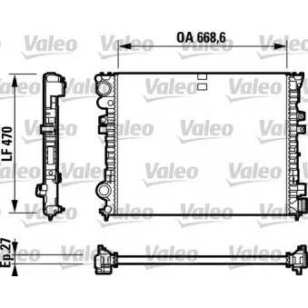Radiateur, refroidissement du moteur VALEO OEM 016-017-0057