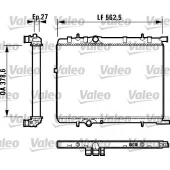 Radiateur, refroidissement du moteur VALEO OEM 133096
