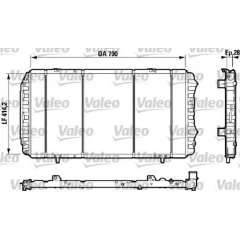 Radiateur, refroidissement du moteur VALEO OEM 1331Q4 Radiateur, refroidissement du moteur VALEO OEM 1331Q4