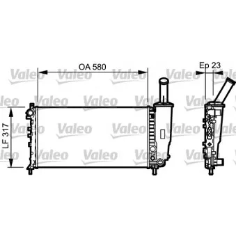 Radiateur, refroidissement du moteur VALEO OEM 51724188