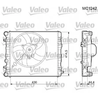 Radiateur, refroidissement du moteur VALEO OEM V15-60-5059