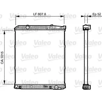 Radiateur, refroidissement du moteur VALEO OEM 9425003503