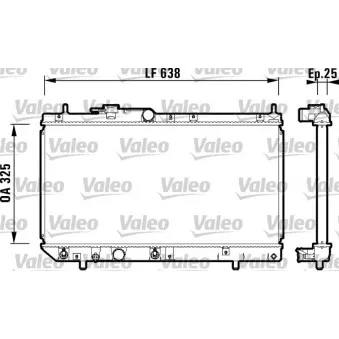 Radiateur, refroidissement du moteur VALEO 734103