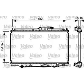 Radiateur, refroidissement du moteur VALEO OEM 19010PAAA02