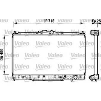 Radiateur, refroidissement du moteur VALEO 734131