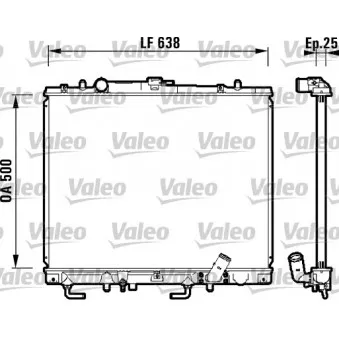 Radiateur, refroidissement du moteur VALEO OEM MR258669