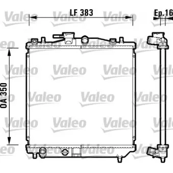 Radiateur, refroidissement du moteur VALEO OEM 53701
