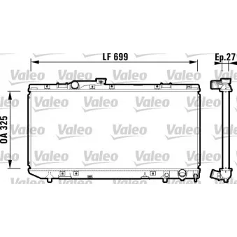 Radiateur, refroidissement du moteur VALEO OEM 1640074560