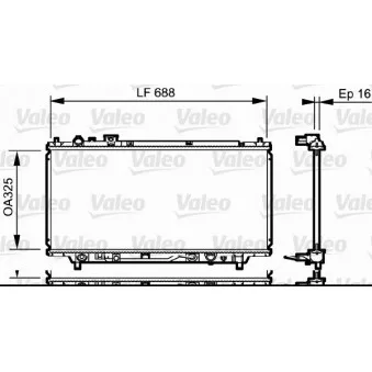 Radiateur, refroidissement du moteur VALEO OEM BPD415200H