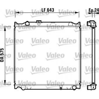 Radiateur, refroidissement du moteur VALEO 734205