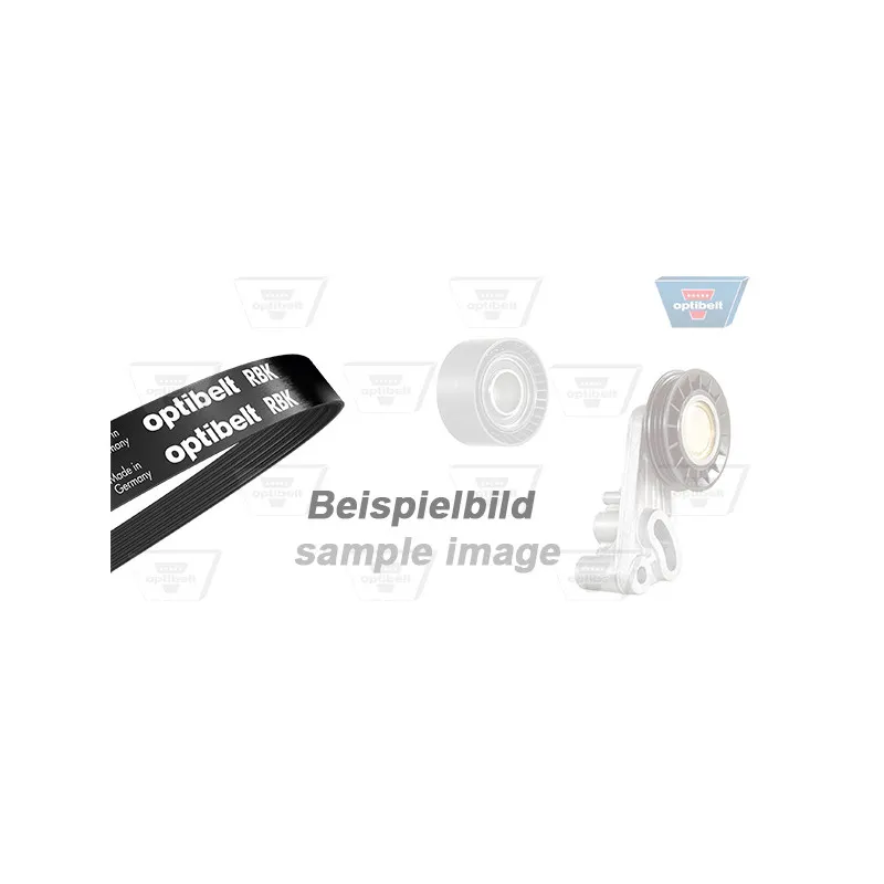Jeu de courroies trapézoïdales à nervures OPTIBELT 6 PK 1045KT1 - Visuel 2