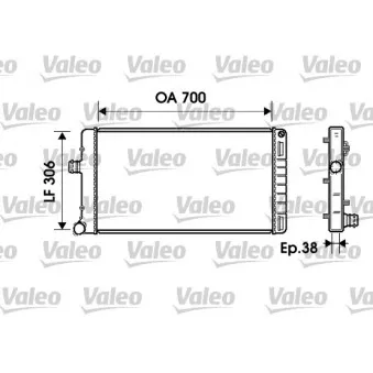 Radiateur, refroidissement du moteur VALEO OEM 46739749