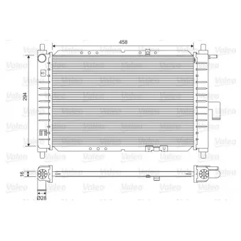 Radiateur, refroidissement du moteur VALEO OEM 96322941