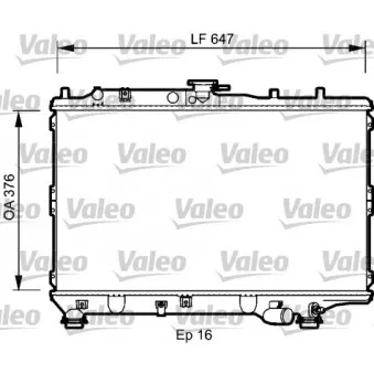 Radiateur, refroidissement du moteur VALEO OEM 0K20115200B