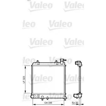 Radiateur, refroidissement du moteur VALEO OEM 2531025Q11