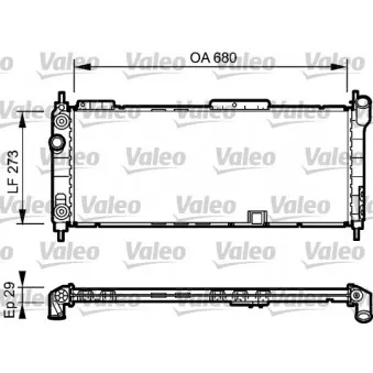 Radiateur, refroidissement du moteur VALEO 734271 pour OPEL CORSA 1.2 - 45cv