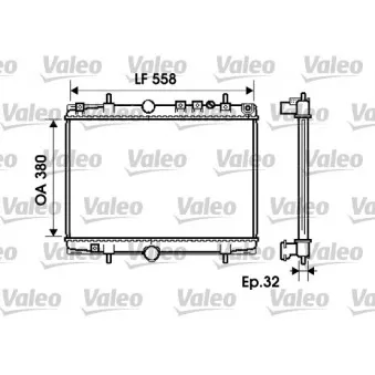 Radiateur, refroidissement du moteur VALEO OEM 1330A0