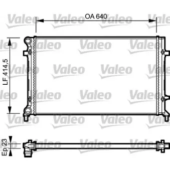 Radiateur, refroidissement du moteur VALEO OEM v15-60-6035