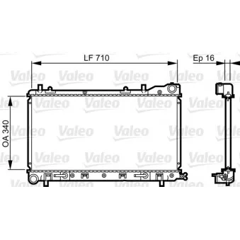 Radiateur, refroidissement du moteur VALEO OEM 45199FC300